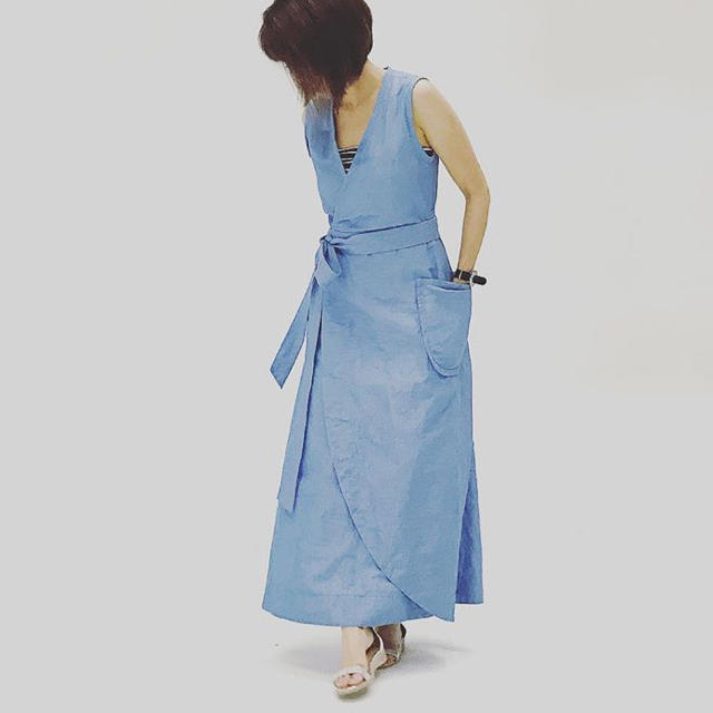 MADISONBLUE - ◇ちえ様専用◇マディソンブルー ラップワンピース 01の MADISONBLUE - ◇ちえ様専用◇マディソンブルー ラップワンピース 01の
