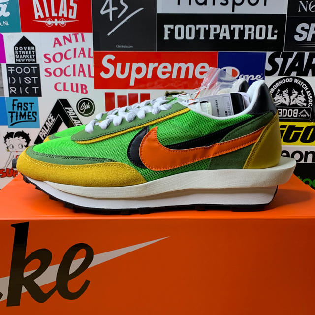 NIKE LDWAFFLE SACAI GREEN 28.5cmスニーカー