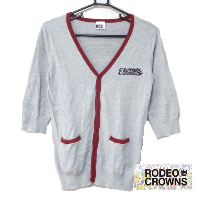 RODEO CROWNS(ロデオクラウンズ)のお値下げ未使用♥RODEO CROWNS ロデオクラウンズ 七分袖カーディガン レディースのトップス(カーディガン)の商品写真