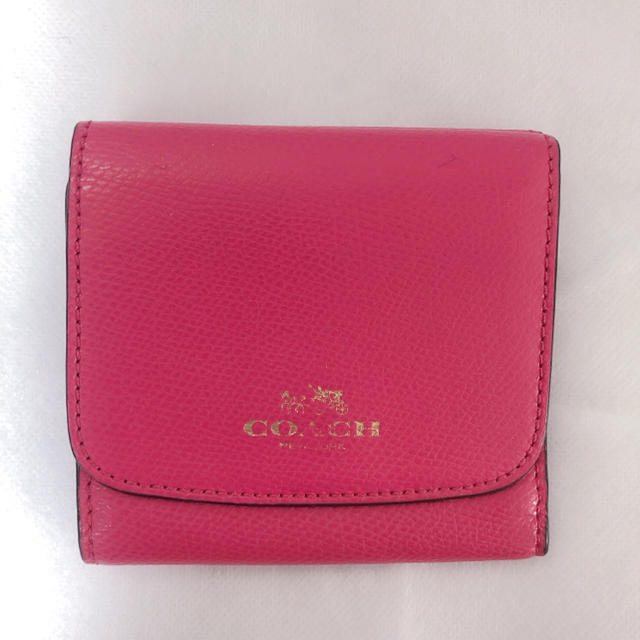 COACH ピンク 折り財布
