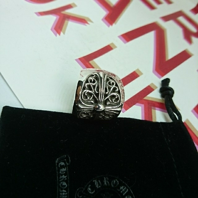 〖№385〗Chrome Hearts オーバルクロスリング19号 ◎美品◎