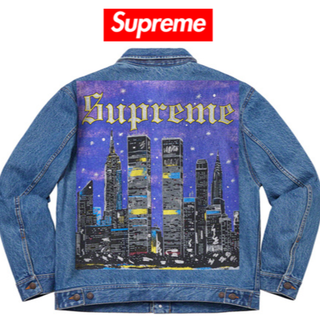 シュプリーム(Supreme)の【Sサイズ】 New York Painted Trucker Jacket(Gジャン/デニムジャケット)