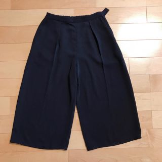 プラステ(PLST)の【美品】 PLST パンツ ネイビー サイズ2(クロップドパンツ)