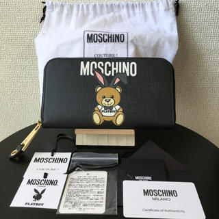 MOSCHINO - 新品レア☆モスキーノ×プレイボーイ コラボ長財布☆テディ 