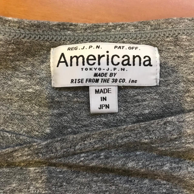 AMERICANA(アメリカーナ)のAmericana グレー 七分袖 アメリカーナ カットソー レディースのトップス(カットソー(長袖/七分))の商品写真