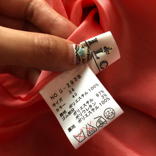 tiara(ティアラ)の美品♡ILC ピンク プリーツ ゴム スカート レディースのスカート(ひざ丈スカート)の商品写真