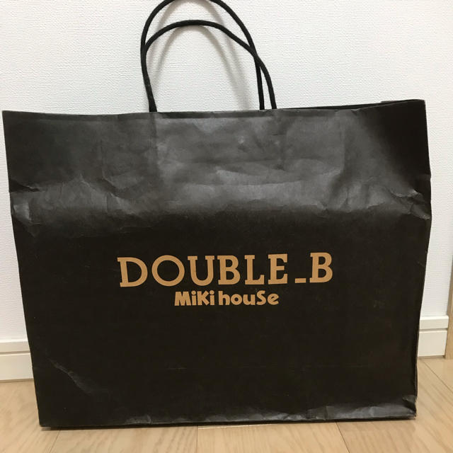 DOUBLE.B(ダブルビー)のダブルビー ミキハウス バスポンチョ 60cm×102cm（フード付き）  キッズ/ベビー/マタニティのキッズ/ベビー/マタニティ その他(その他)の商品写真