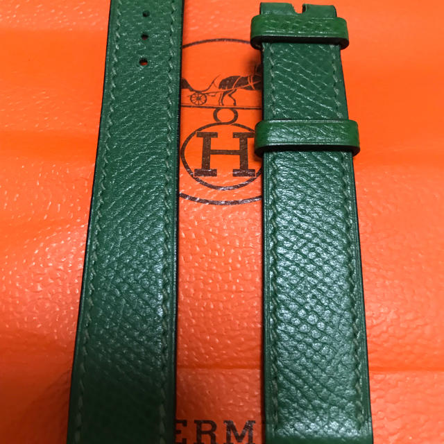 Hermes(エルメス)のエルメス時計用ベルト  グリーン レディースのファッション小物(腕時計)の商品写真
