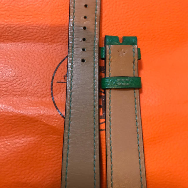 Hermes(エルメス)のエルメス時計用ベルト  グリーン レディースのファッション小物(腕時計)の商品写真