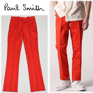 ポールスミス(Paul Smith)の《ポールスミス》新品 コットン ラミーカラーパンツ 春夏パンツ L(W82)(スラックス)