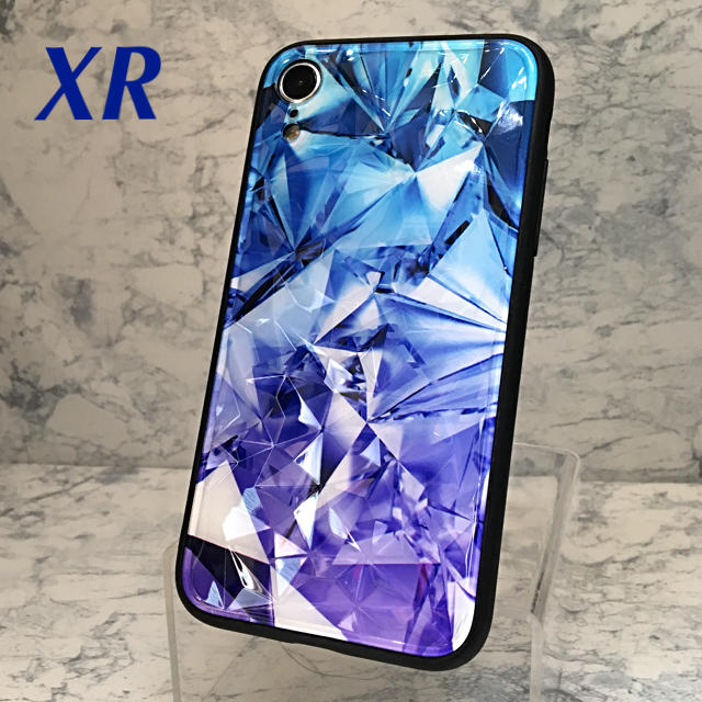 アイフォンXR iPhoneXRケース☆サファイアカラー☆クリスタル☆送料無料の通販 by ロゴ's shop｜ラクマ