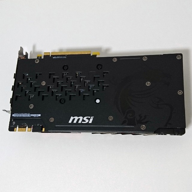 MSI GTX1080 GAMING X 8G GEFORCE 4K VR スマホ/家電/カメラのPC/タブレット(PCパーツ)の商品写真