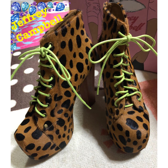 JEFFREY CAMPBELL(ジェフリーキャンベル)の新品未使用 ジェフリーキャンベル LITA レオパード柄 レディースの靴/シューズ(ブーツ)の商品写真