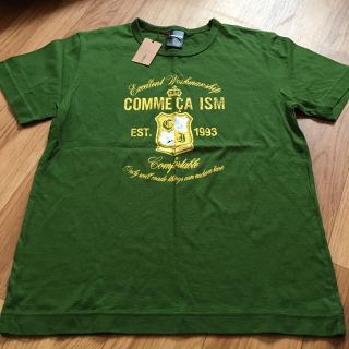 コムサイズム(COMME CA ISM)の新品☆コムサイズム Tシャツ Sサイズ 緑(Tシャツ/カットソー(半袖/袖なし))