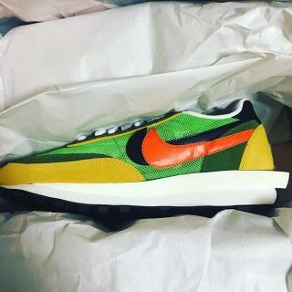 サカイ(sacai)の確実正規 NIKE×SACAI グリーン LDWAFFLE 28.5(スニーカー)