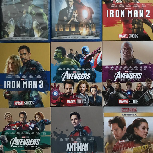 MARVEL 未使用 Blu-ray＋純正ケース マーベル 20作品セット