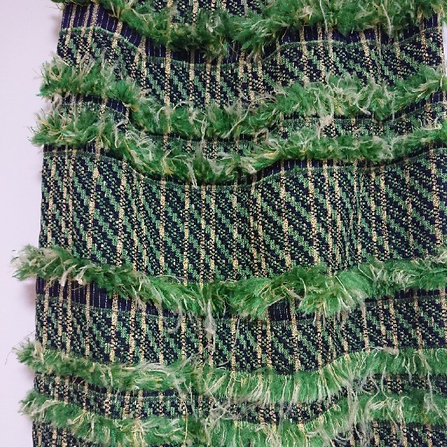 FRAY I.D(フレイアイディー)の専用flayid*フリンジボーダータイトスカート レディースのスカート(ひざ丈スカート)の商品写真