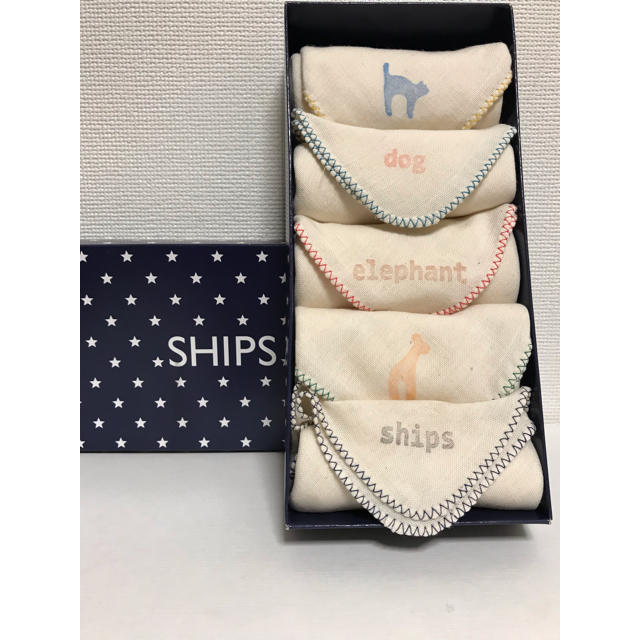 SHIPS(シップス)のSHIPS ガーゼハンカチセット キッズ/ベビー/マタニティのキッズ/ベビー/マタニティ その他(その他)の商品写真