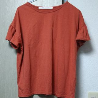 レイカズン(RayCassin)のレイカズン フリルスリーブTシャツ テラコッタ (Tシャツ(半袖/袖なし))