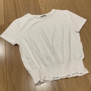 ザラ(ZARA)のまー様専用☆今期新品未使用zara ☆トップス白サイズM(カットソー(半袖/袖なし))