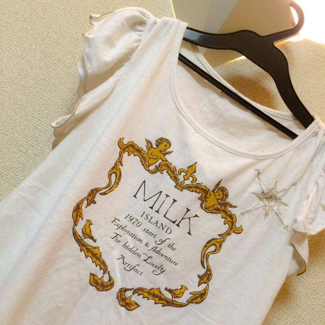 MILK(ミルク)のエンジェルプリントキャミTシャツ レディースのトップス(Tシャツ(半袖/袖なし))の商品写真
