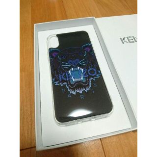 ケンゾー(KENZO)の★新品正規品 【KENZO】iPhoneXS/Xケース　ブラックブルー(iPhoneケース)