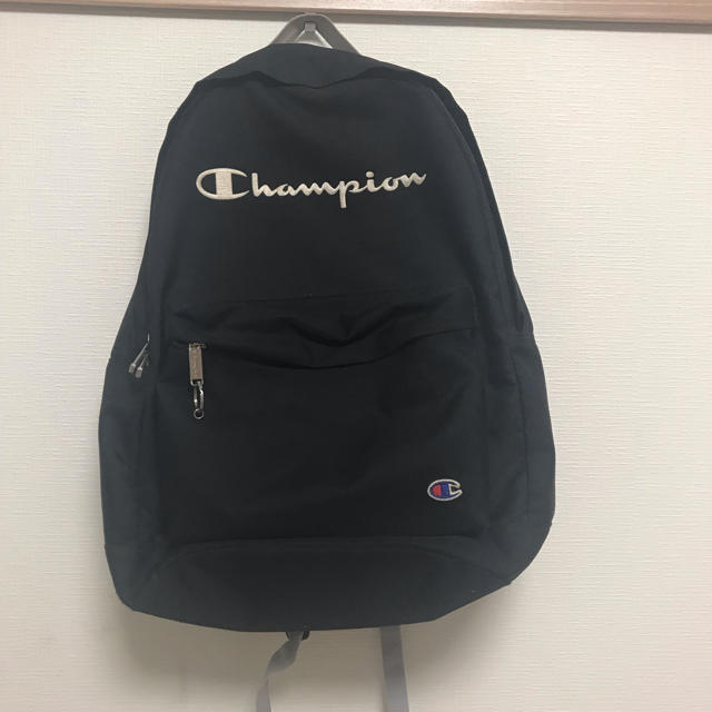 Champion(チャンピオン)のChampion 黒 ブラック リュック メンズのバッグ(バッグパック/リュック)の商品写真