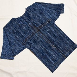 プリーツプリーズイッセイミヤケ(PLEATS PLEASE ISSEY MIYAKE)のプリーツプリーズ イッセイミヤケ デニムプリント カットソー Tシャツ(カットソー(半袖/袖なし))