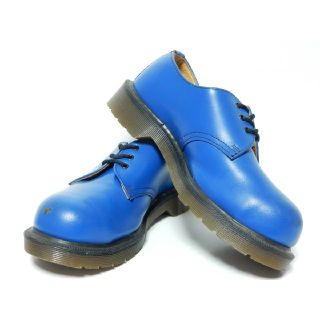 ドクターマーチン(Dr.Martens)のレディースサイズ！スチールトゥ！美品！英国製！ドクターマーチン3ホールUK4(ブーツ)