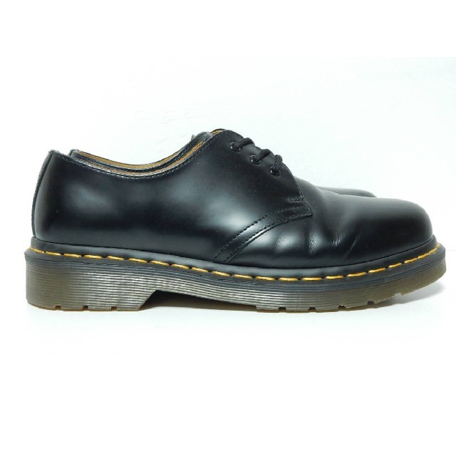 Dr.Martens(ドクターマーチン)の極上美品！【定価￥22680】ドクターマーチンUK6ブラック3ホール黒 メンズの靴/シューズ(ブーツ)の商品写真