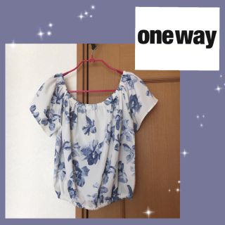 ワンウェイ(one*way)のone*way ★ 花柄オフショルトップス(シャツ/ブラウス(半袖/袖なし))