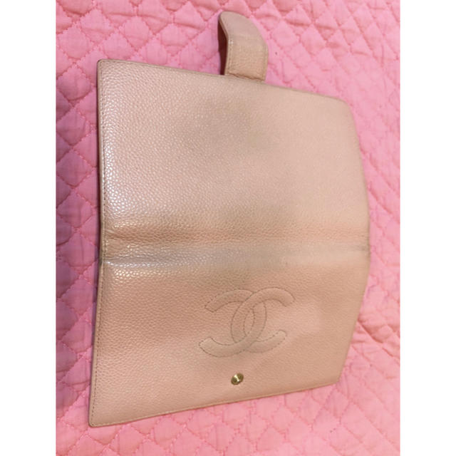 CHANEL(シャネル)のCHANEL シャネル ココマーク 長財布 キャビアスキン ピンク レディースのファッション小物(財布)の商品写真