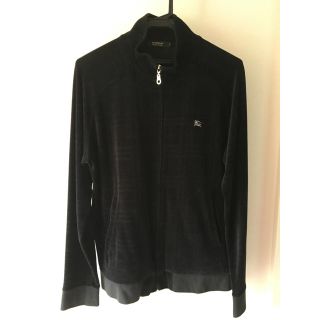 バーバリーブラックレーベル(BURBERRY BLACK LABEL)のシャドーチェック。ブラックジャージ。(ジャージ)