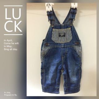 オシュコシュ(OshKosh)のOSHKOSHデニムストライプサロペ70(パンツ)