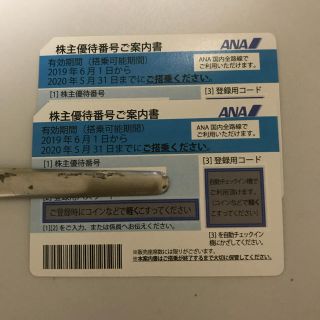 エーエヌエー(ゼンニッポンクウユ)(ANA(全日本空輸))のANA株主優待 2枚(その他)