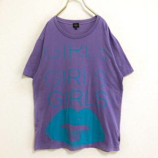 ポールスミス(Paul Smith)の【廃盤】paul smith 唇モチーフ ロゴ Tシャツ メンズ L 紫 古着(Tシャツ/カットソー(半袖/袖なし))