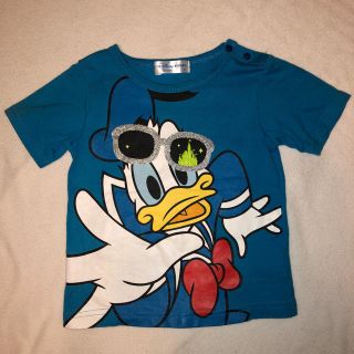 ディズニー(Disney)のはっち様専用東京ディズニーリゾート限定 ドナルド柄 Tシャツ 90cm(Tシャツ/カットソー)