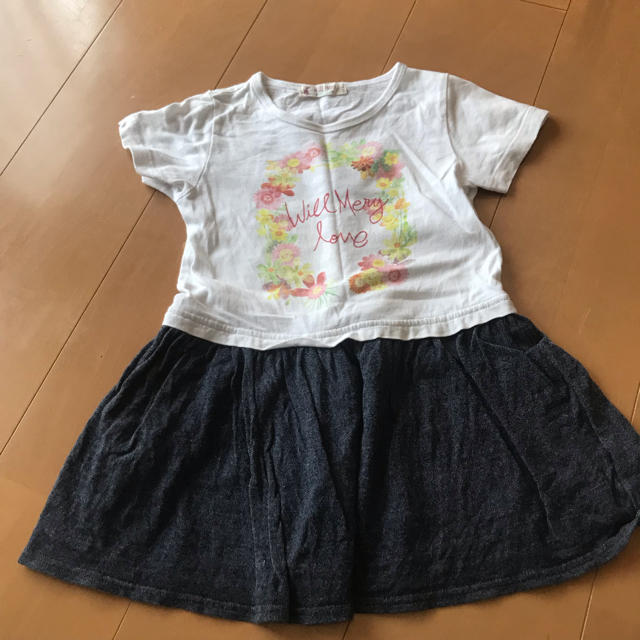 WILL MERY(ウィルメリー)のウィルメリー  110 ワンピース 半袖 キッズ/ベビー/マタニティのキッズ服女の子用(90cm~)(ワンピース)の商品写真