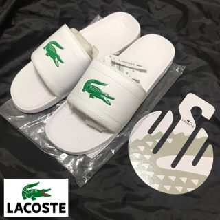 ラコステ(LACOSTE)のLacoste ラコステ シャワーサンダル 白 27㎝ 新品未使用(サンダル)