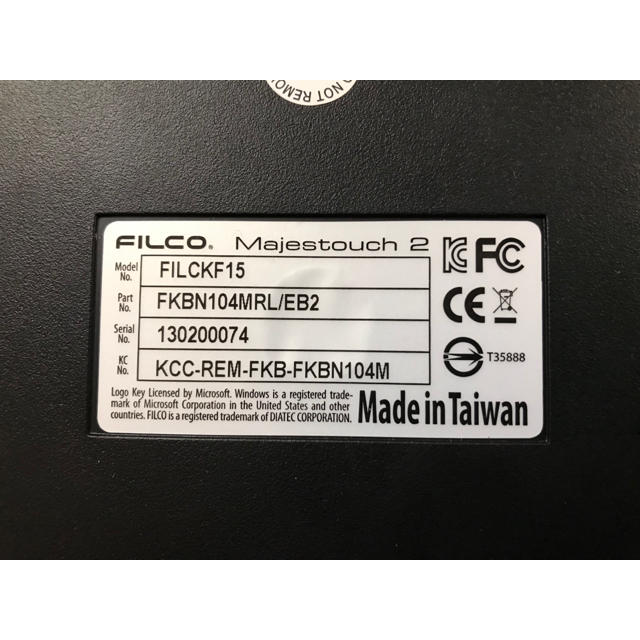 FILCO majestouch 2 赤軸US配列 スマホ/家電/カメラのPC/タブレット(PC周辺機器)の商品写真