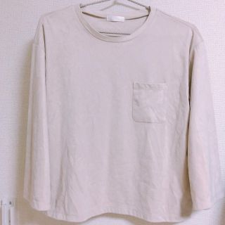 ドレスキップ(DRESKIP)のDRESKIP カットソー　長袖　スエード(カットソー(長袖/七分))