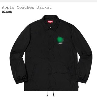 シュプリーム(Supreme)のシュプリーム Apple Coaches アップル コーチ ジャケット M 黒(ナイロンジャケット)