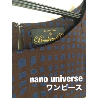 ナノユニバース(nano・universe)の美品 ✳︎ nano universe ワンピース(ひざ丈ワンピース)