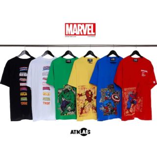 アトモス(atmos)の【taku様】MARVEL x ATMOS LAB TEE LOGO WHITE(Tシャツ/カットソー(半袖/袖なし))