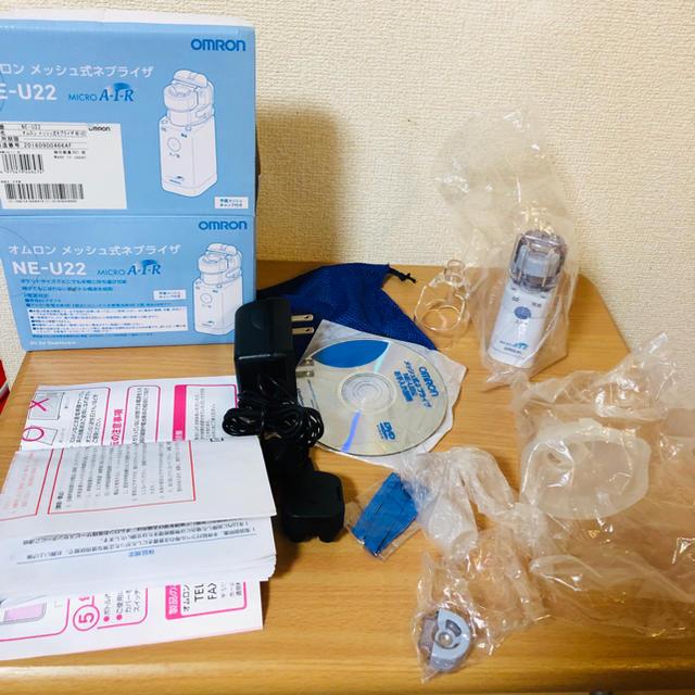 OMRON 吸入器の通販 by ☆Moko☆'s shop｜オムロンならラクマ - もあさん専用オムロンメッシュ式ネブライザ NEW低価