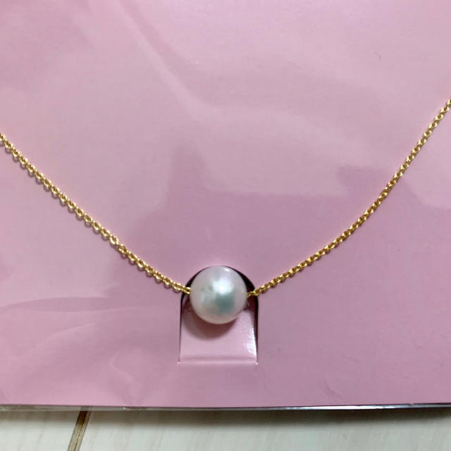 国産無調色 天然アコヤ真珠ネックレス 真珠サイズ8.0～8.5㎜ レディースのアクセサリー(ネックレス)の商品写真