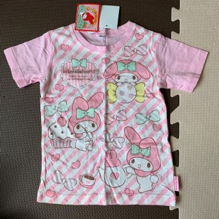 マイメロディ(マイメロディ)のサンリオ マイメロ キッズＴシャツ 半袖 半Ｔ ピンク 100センチ 女の子用(Tシャツ/カットソー)