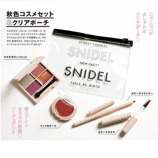 スナイデル(SNIDEL)のSNIDEL 秋色コスメセット&クリアポーチ(コフレ/メイクアップセット)