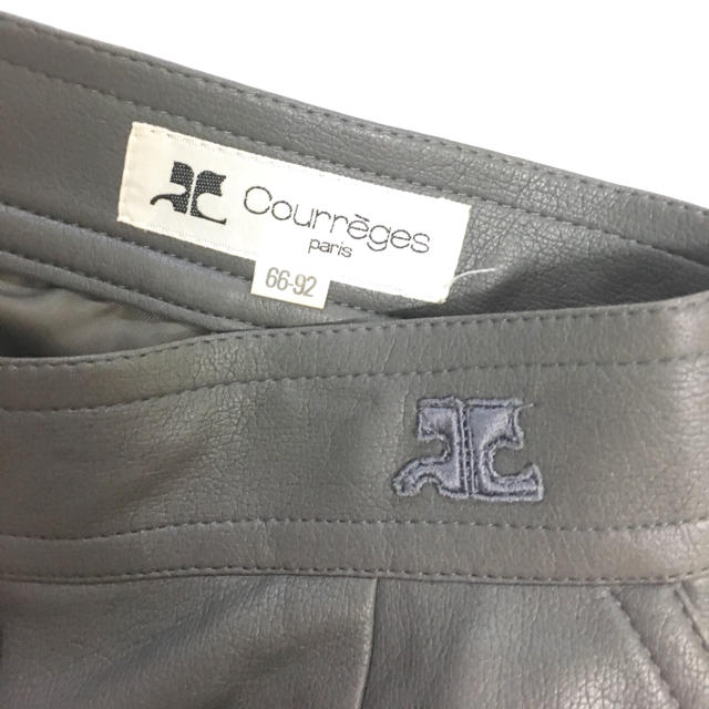 Courreges(クレージュ)のクレージュ レザータイトスカート レディースのスカート(ひざ丈スカート)の商品写真