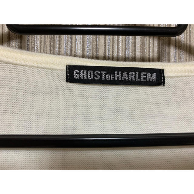 GHOST OF HARLEM(ゴーストオブハーレム)のGHOST OF HARLEM スカーフ風ロンT ホワイト レディースのトップス(Tシャツ(長袖/七分))の商品写真